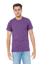 Front View of RoylPurple BELLA+CANVAS Unisex Jersey Short Sleeve Tee. BC3001