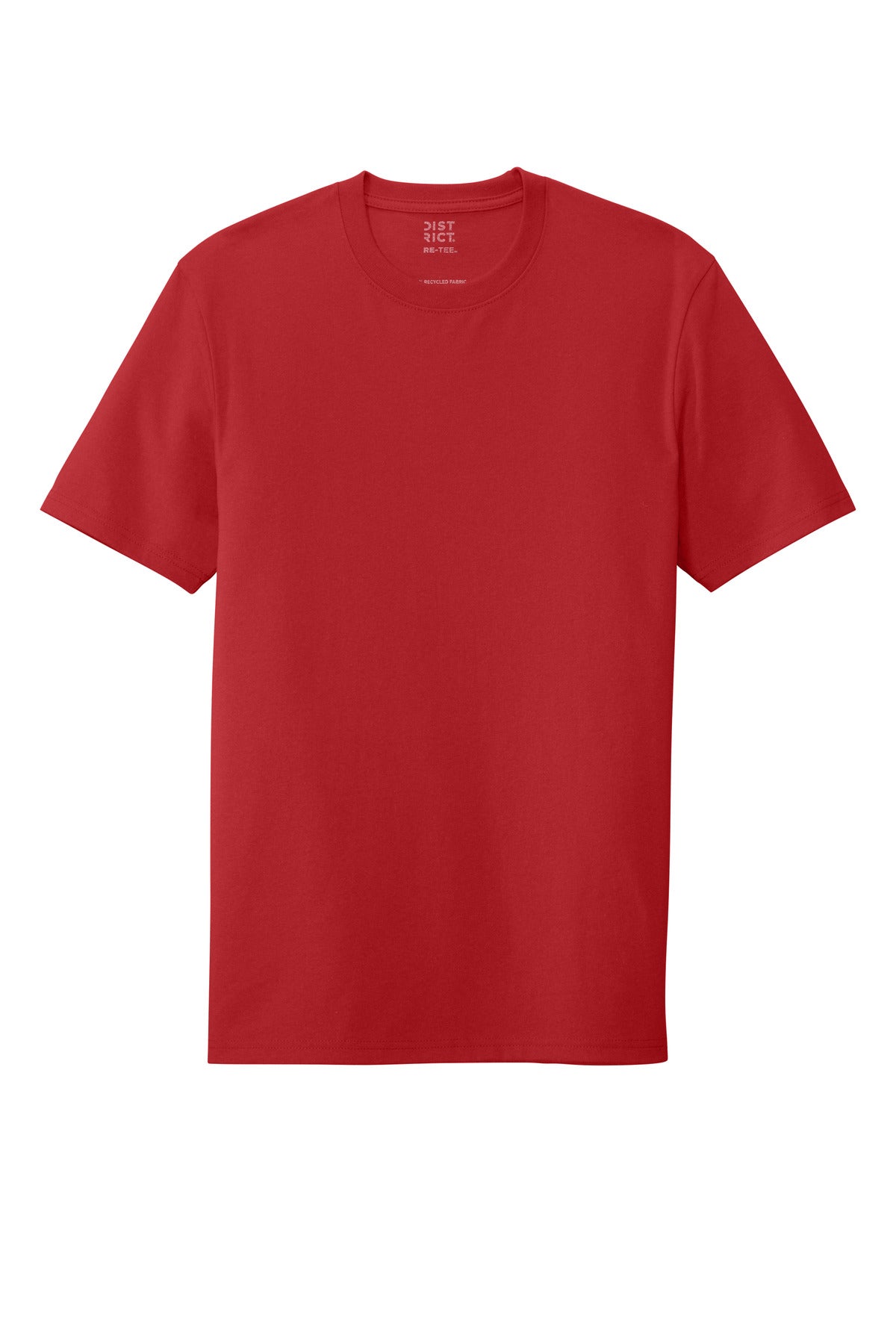 Front View of Ruby Red District Re-Tee DT8000