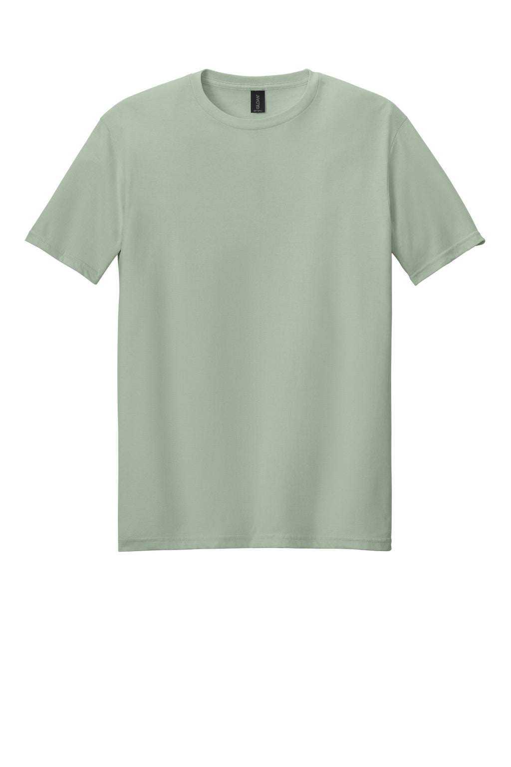 Front View of Sage Gildan Softstyle T-Shirt. 64000