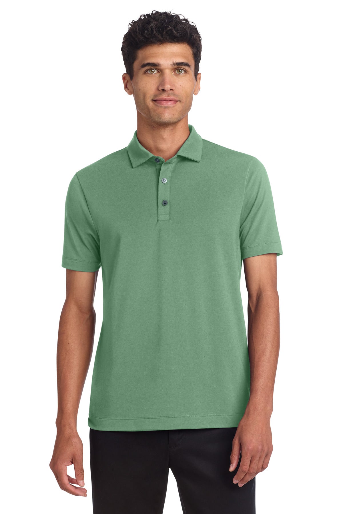 Front View of Sage Mercer+Mettle Stretch Jersey Polo MM1014