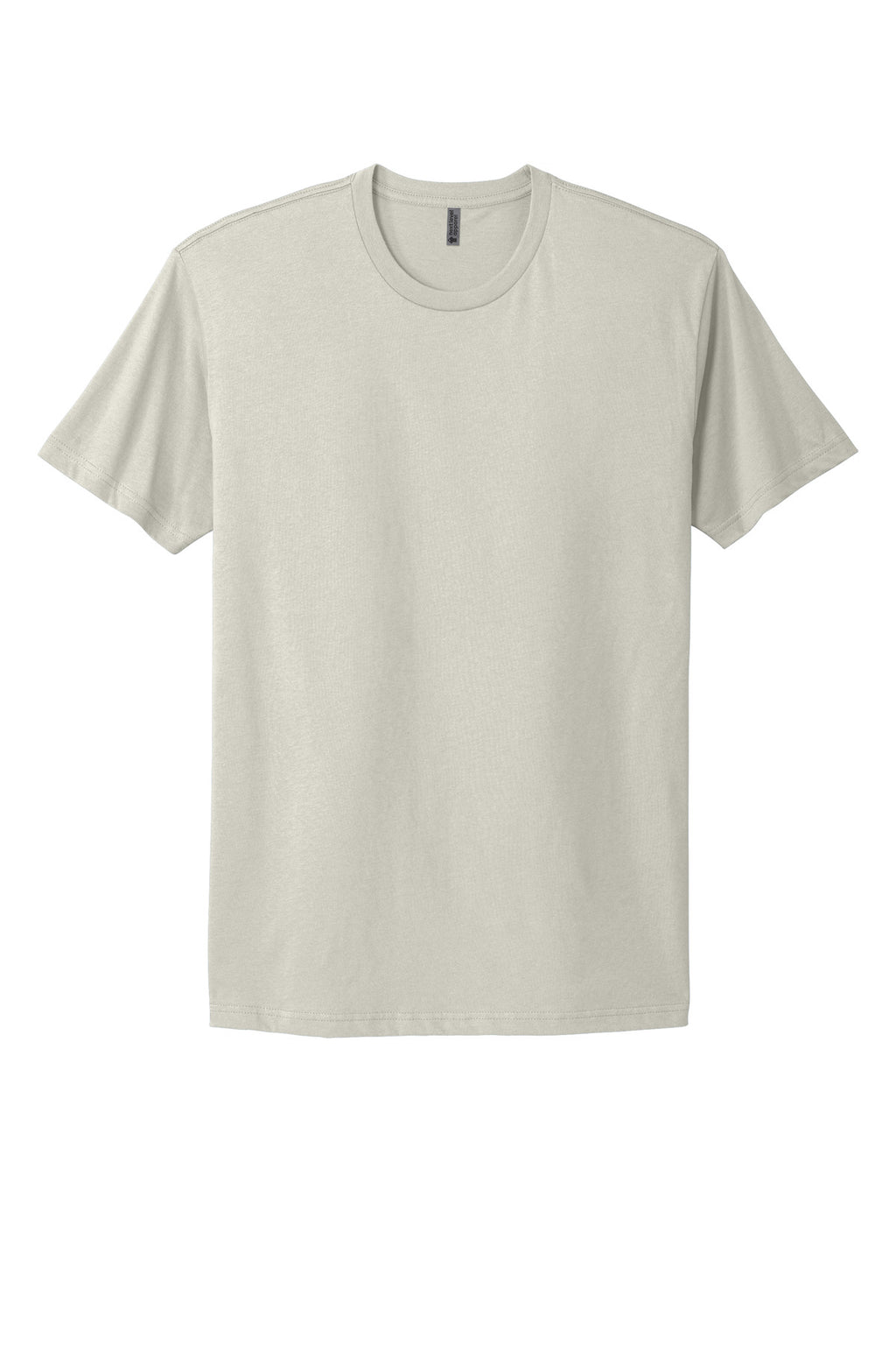 Front View of Sand Next Level Apparel Adult Cotton Tee. NL3600