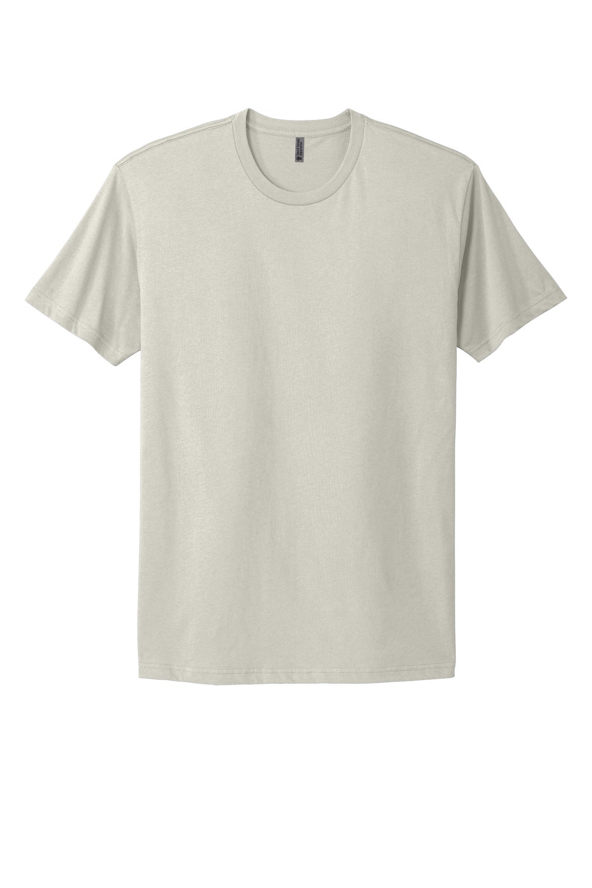 Front View of Sand Next Level Apparel Adult Cotton Tee. NL3600