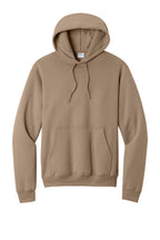 Front View of Sand Port & Co Core Fleece Pullover Hooded Sweatshirt. PC78H