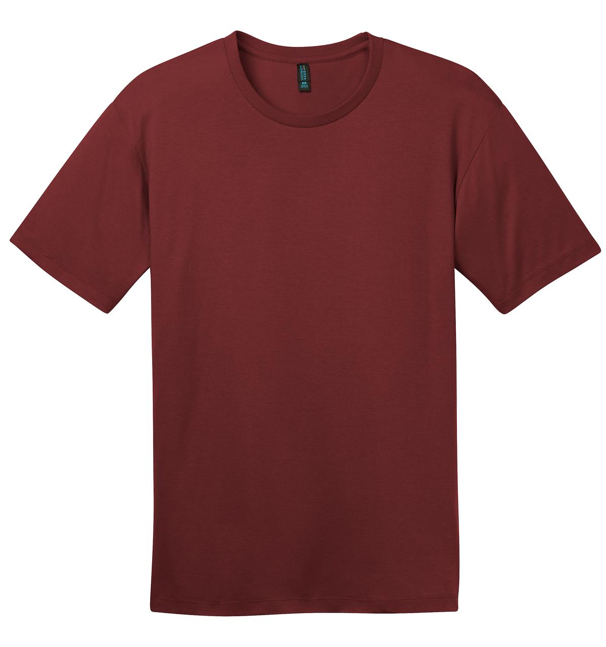 Front View of Sangria District Perfect Weight Tee. DT104