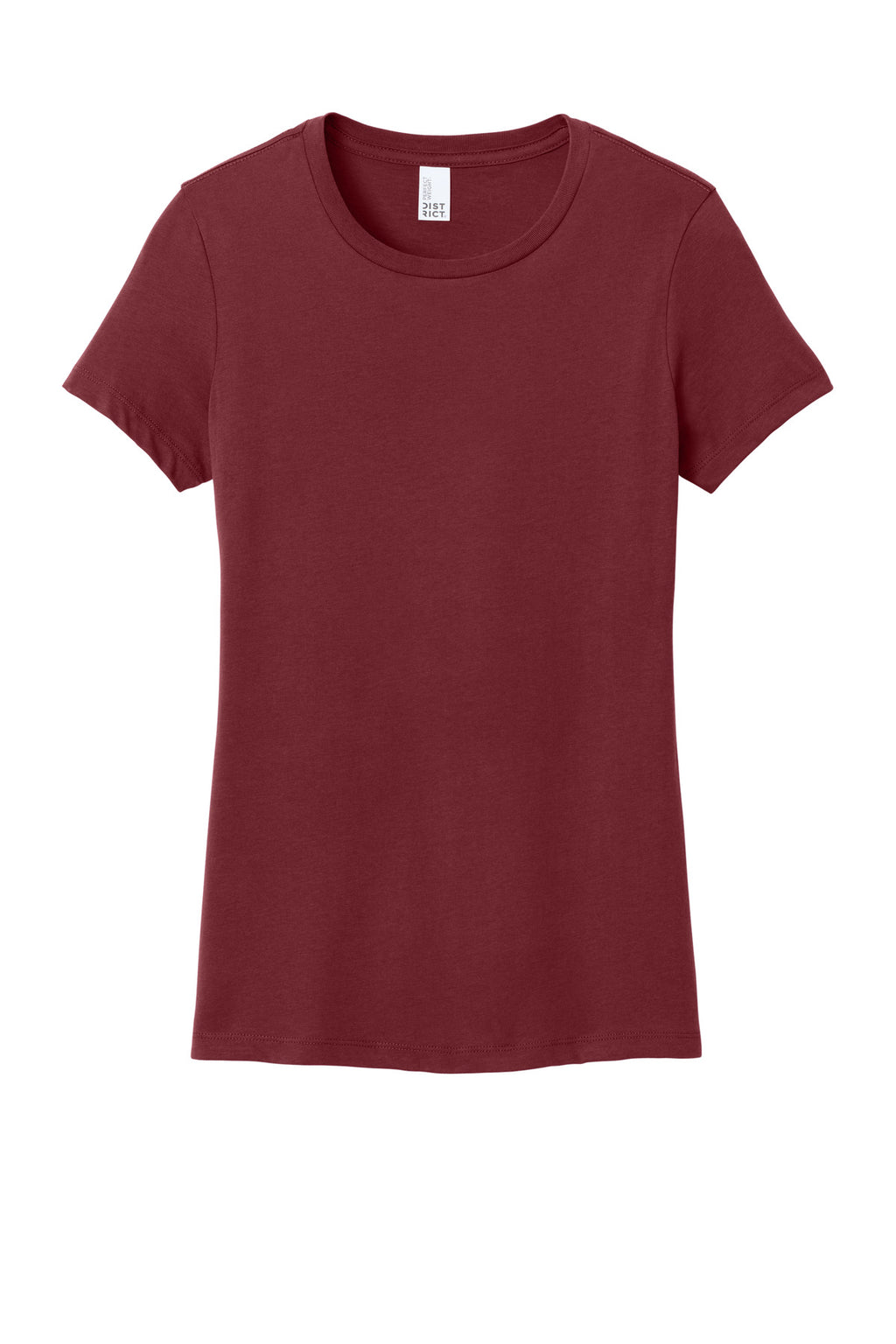 Front View of Sangria District Women's Perfect Weight Tee. DM104L