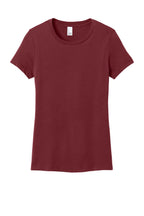 Front View of Sangria District Women's Perfect Weight Tee. DM104L