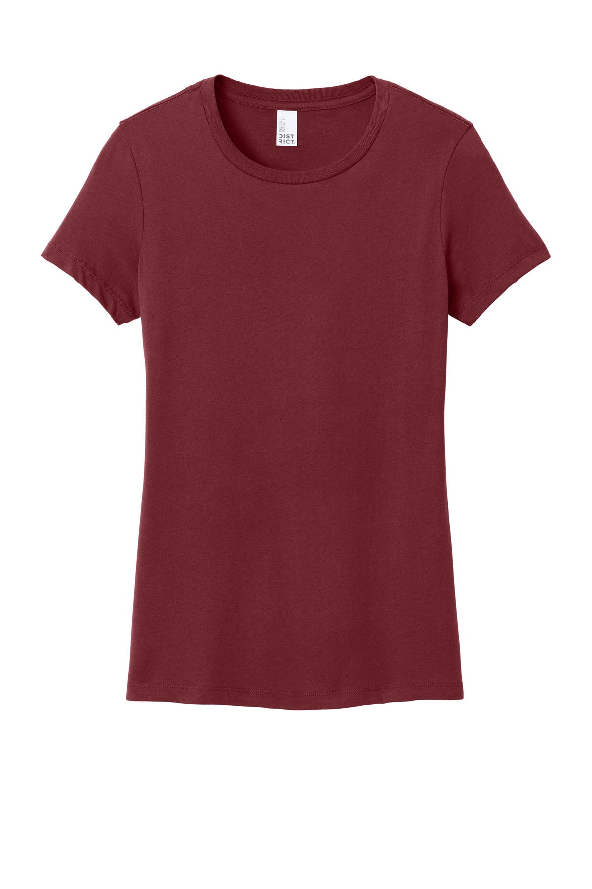 Front View of Sangria District Women's Perfect Weight Tee. DM104L
