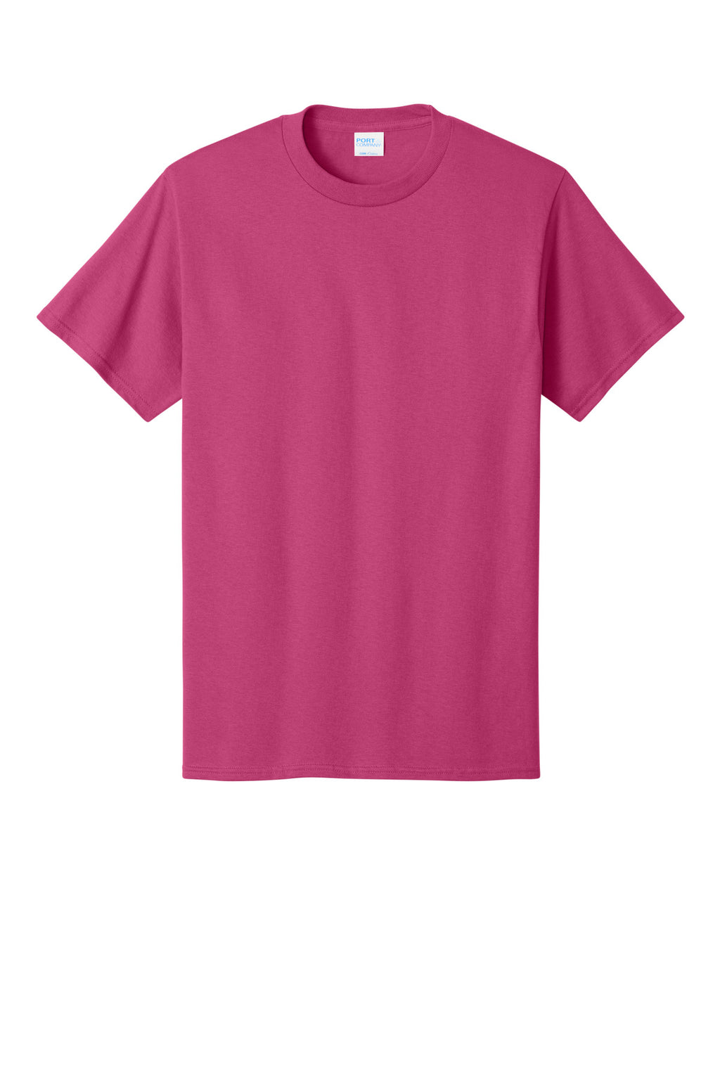 Front View of Sangria Port & Co Core Cotton Tee. PC54