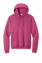 Front View of Sangria Port & Co Core Fleece Pullover Hooded Sweatshirt. PC78H
