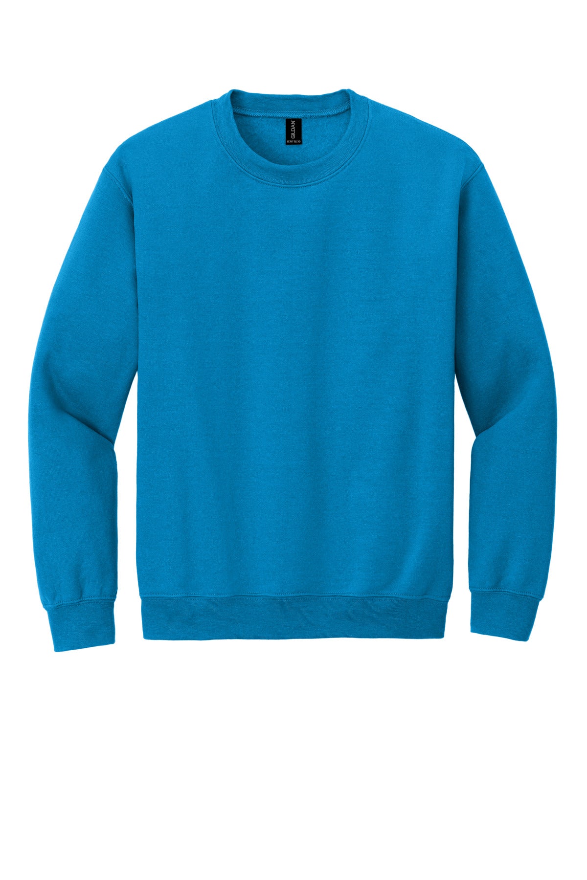 Front View of Sapphire Gildan Heavy Blend Crewneck Sweatshirt. 18000