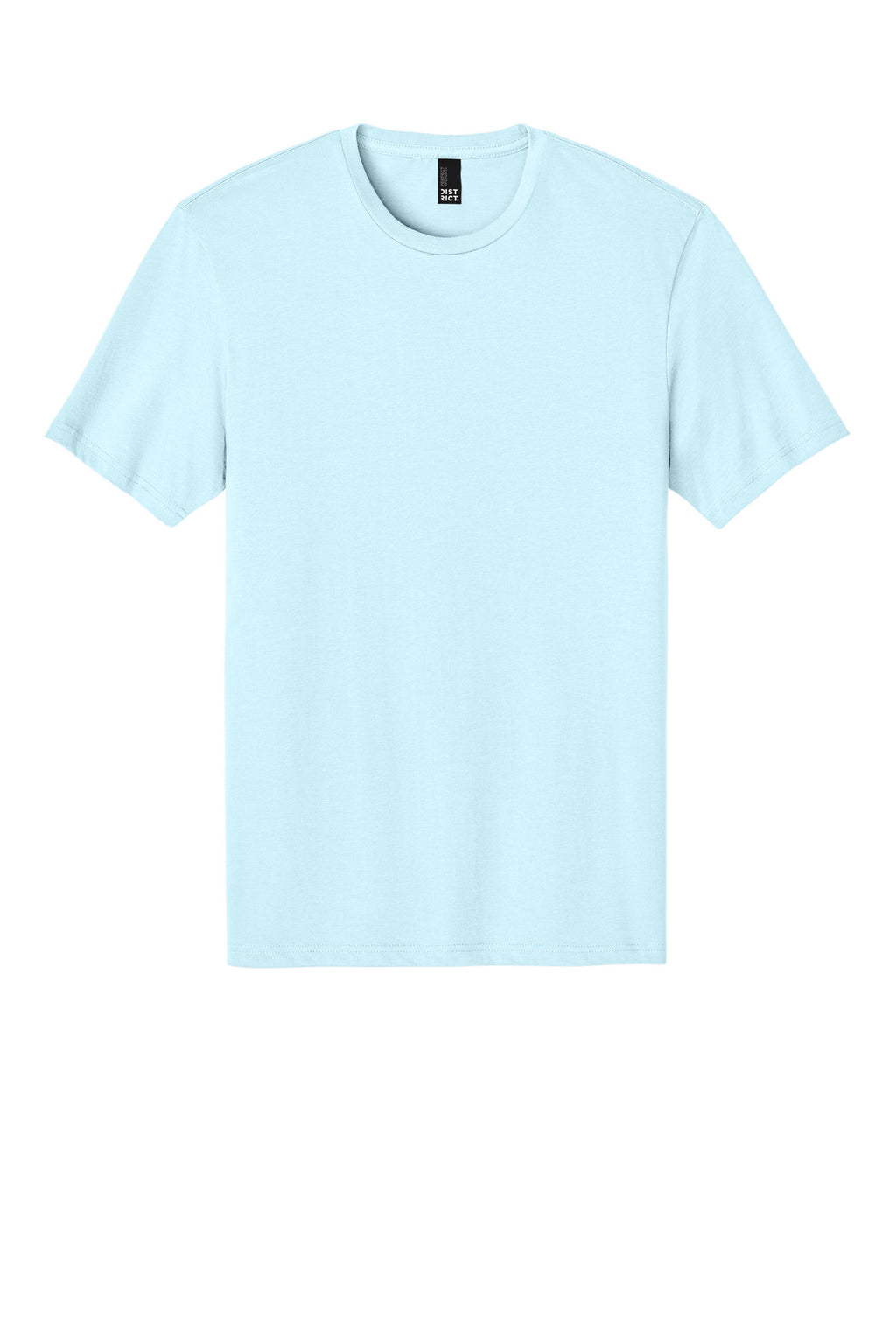 Front View of Seaglass Blue District Perfect Weight Tee. DT104