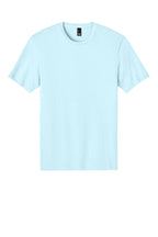 Front View of Seaglass Blue District Perfect Weight Tee. DT104