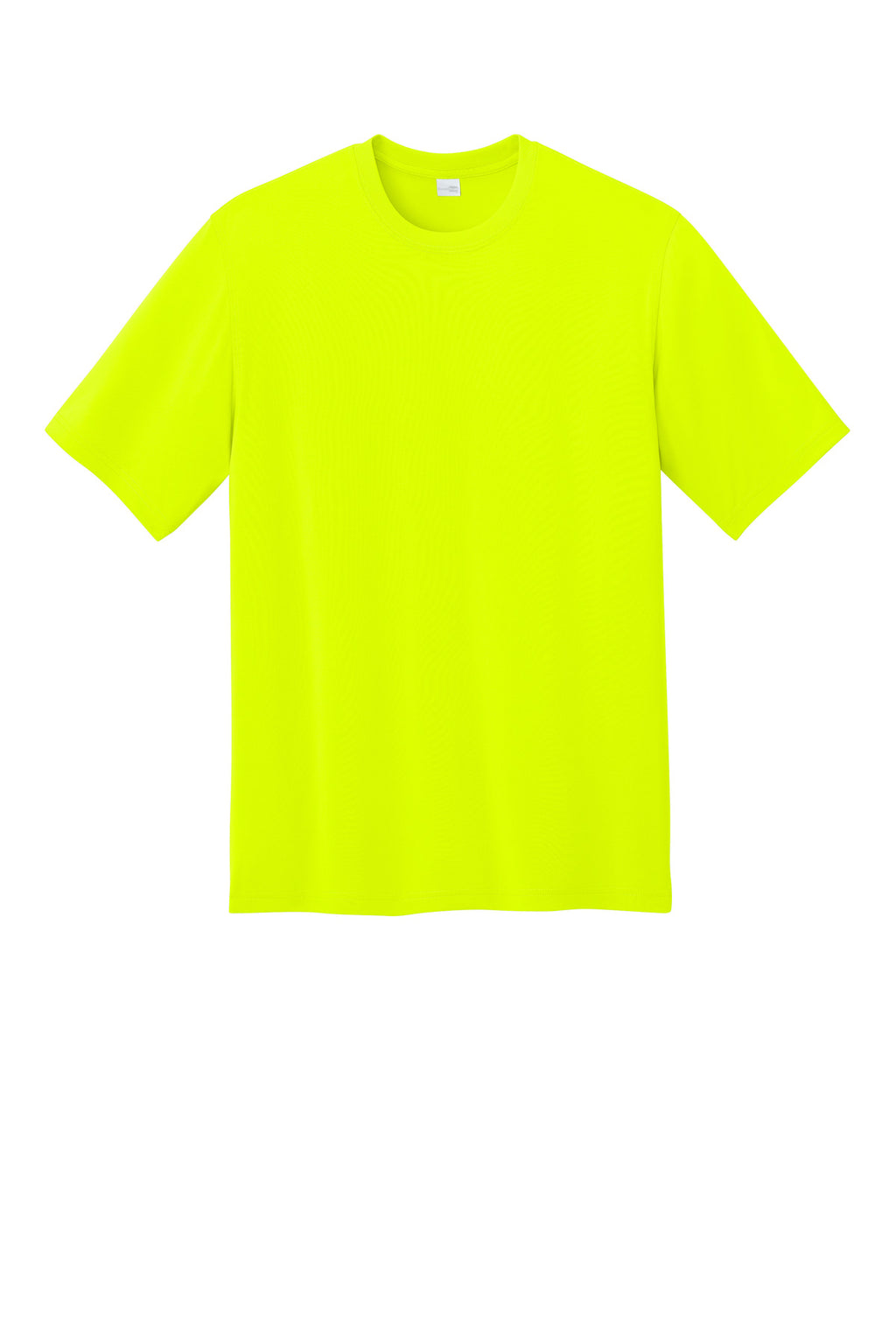 Front View of SftyYellow CornerStone Workwear Pro Short Sleeve Tee CS440