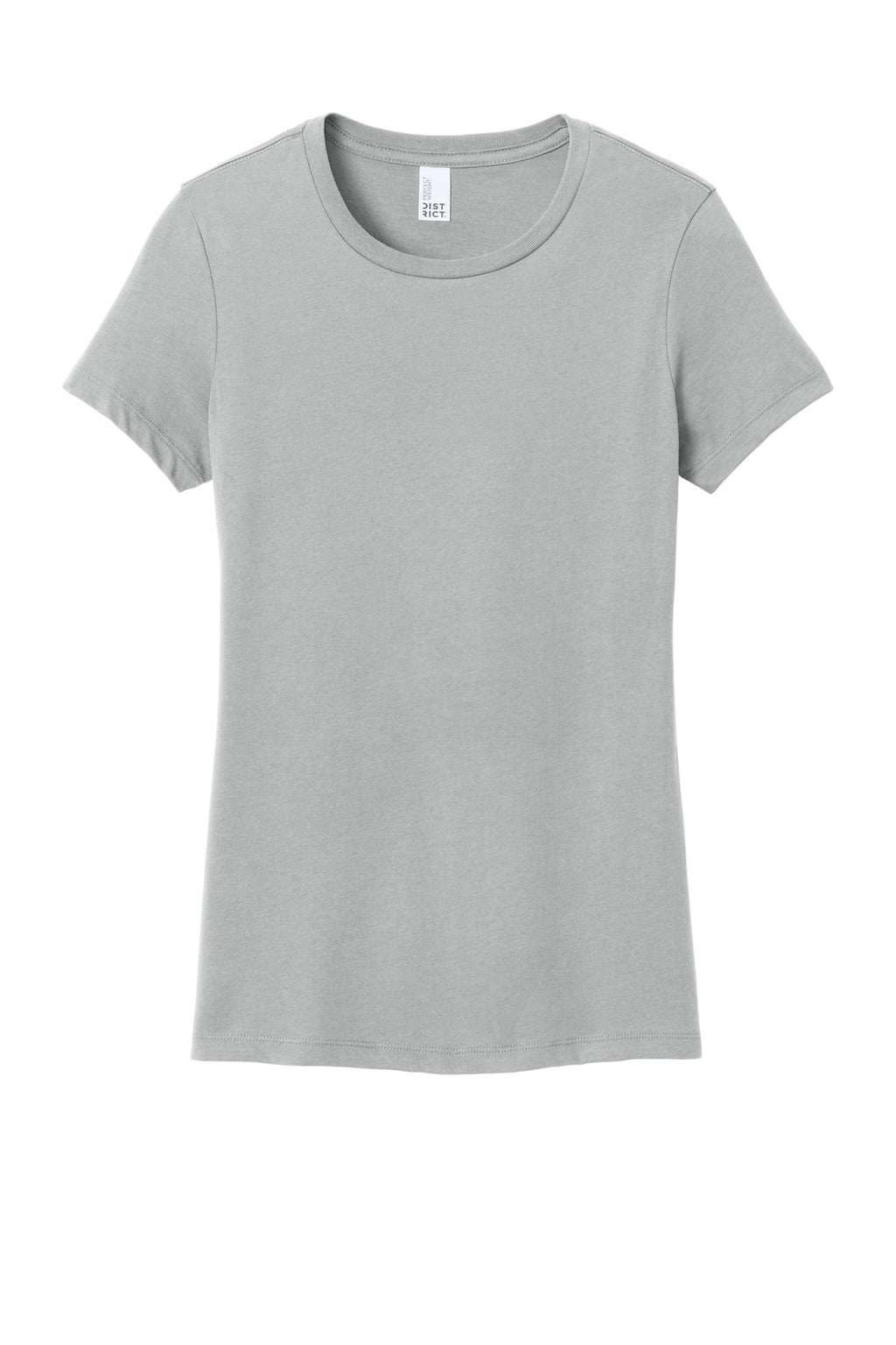 Front View of Silver District Women's Perfect Weight Tee. DM104L