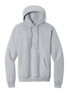Front View of Silver Port & Co Core Fleece Pullover Hooded Sweatshirt. PC78H