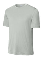 Front View of Silver Sport-Tek PosiCharge Competitor Tee. ST350