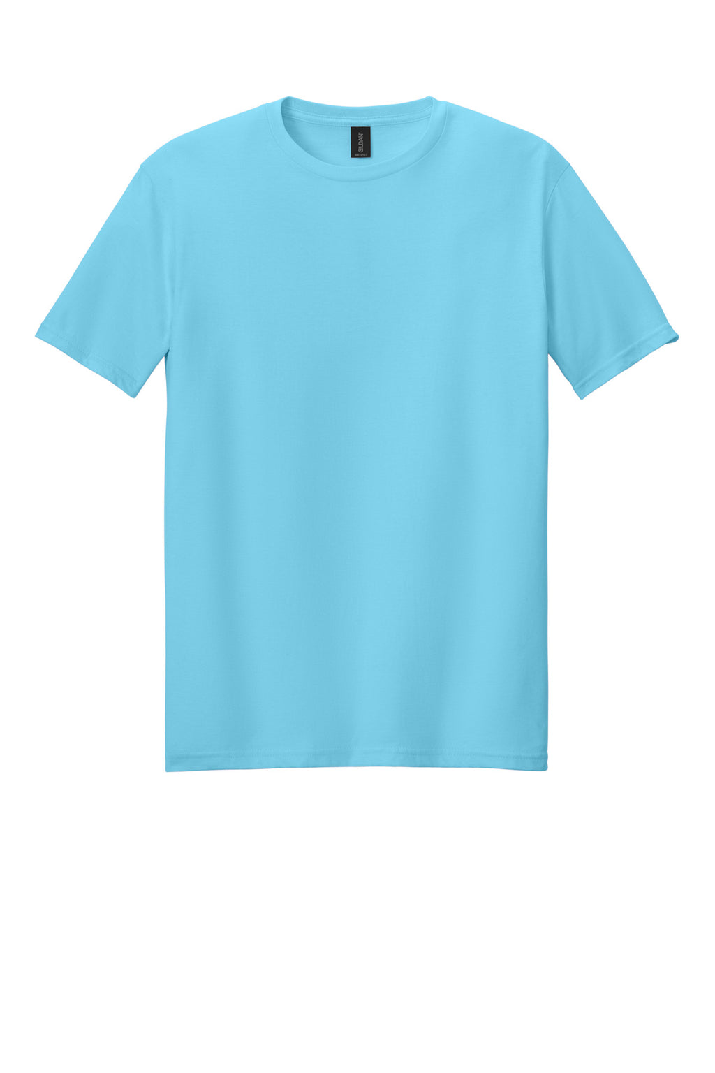 Front View of Sky Gildan Softstyle T-Shirt. 64000