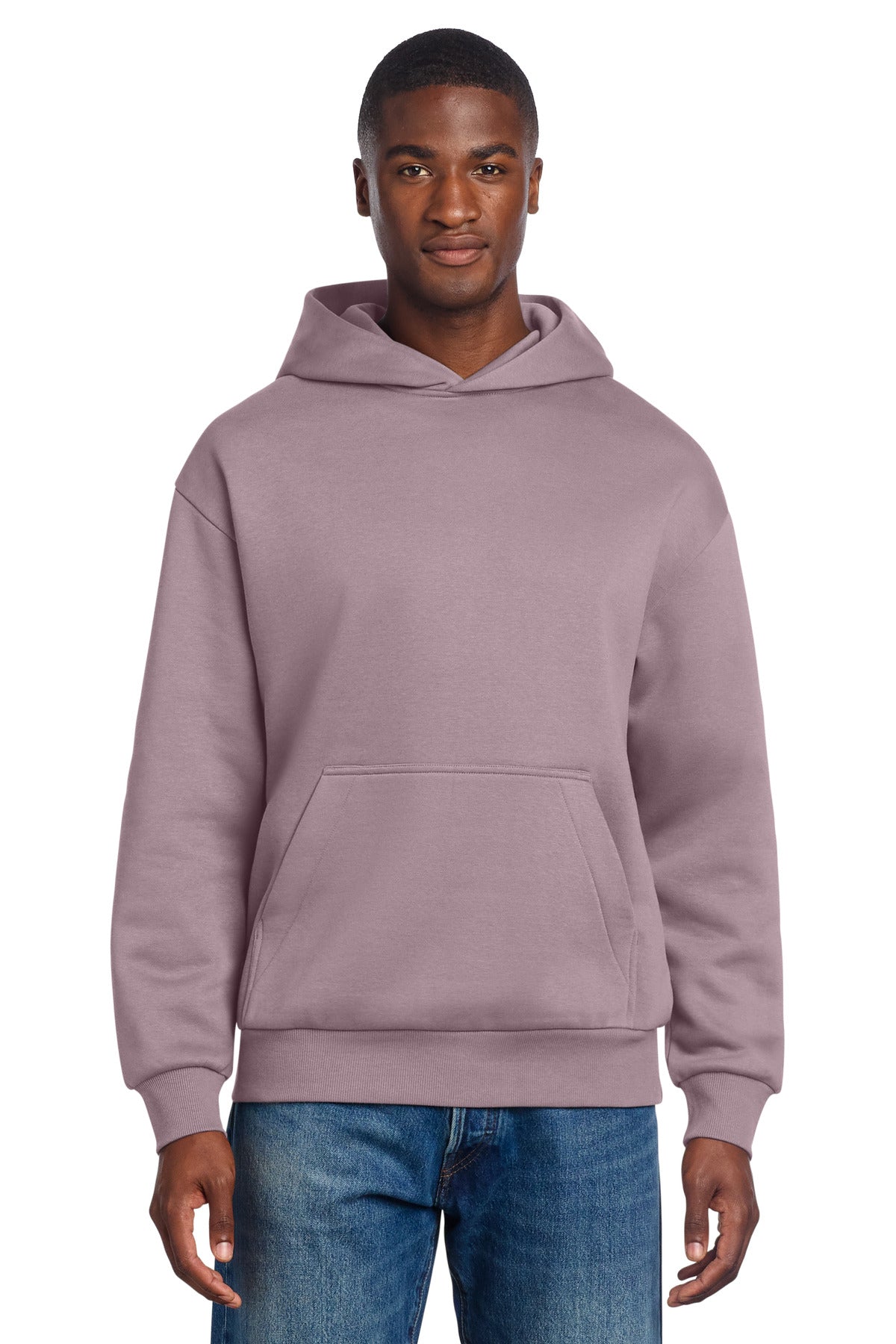 Front View of SmkyAmthst District V.I.T. Heavyweight Fleece Hoodie DT6150