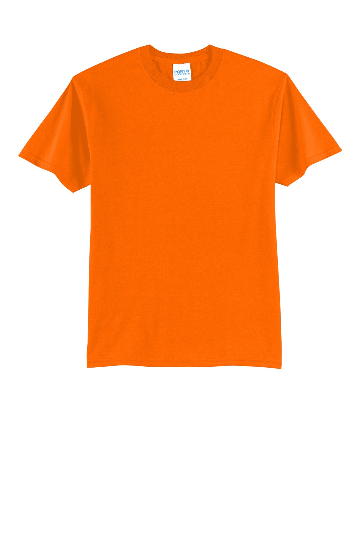 Front View of SOrange Port & Co Easy Cotton Tee PC43