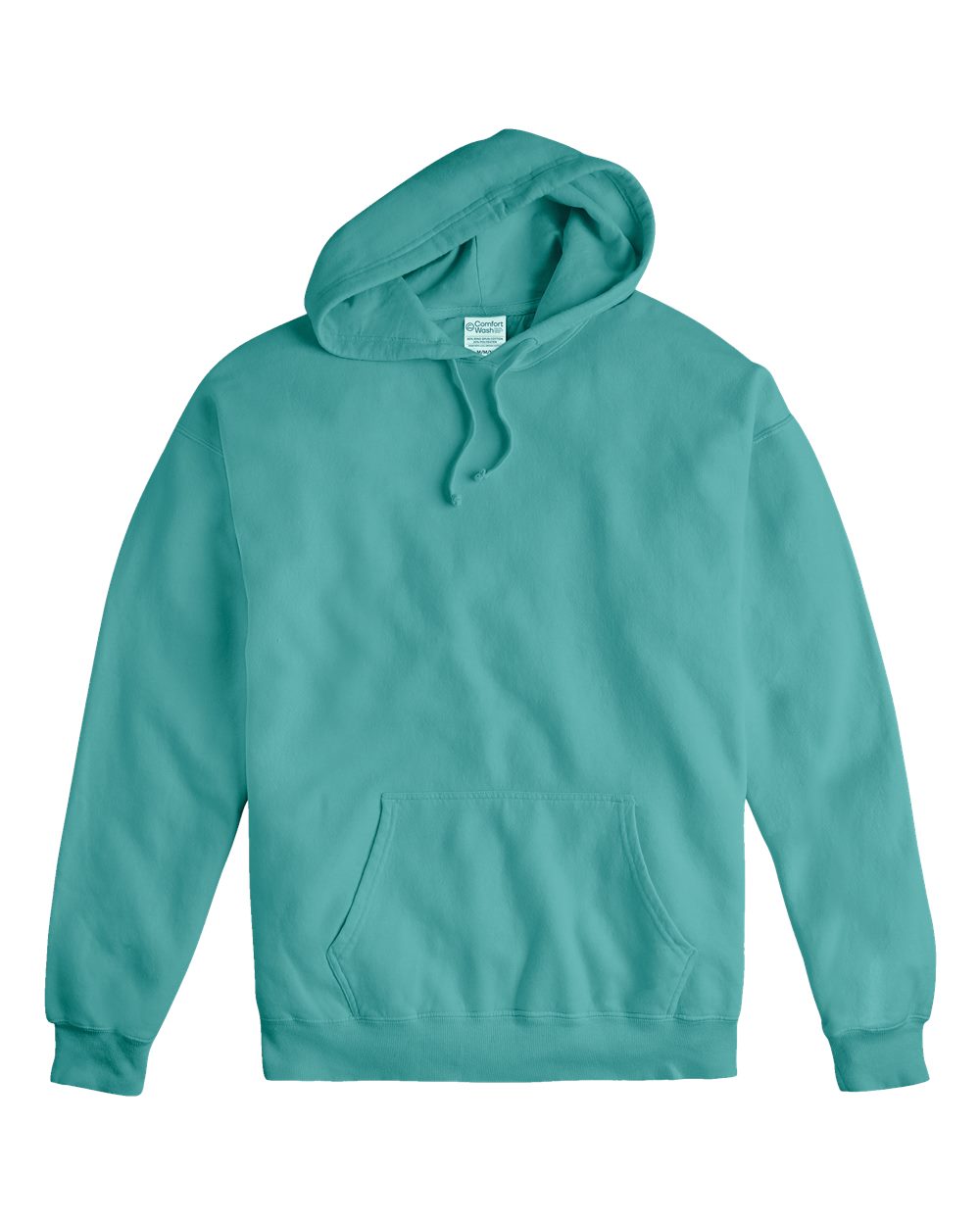 Front View of Spanish Moss Garment-Dyed Hooded Sweatshirt - GDH450