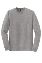 Front View of Sport Grey Gildan - DryBlend 50 Cotton/50 Poly Long Sleeve T-Shirt. 8400