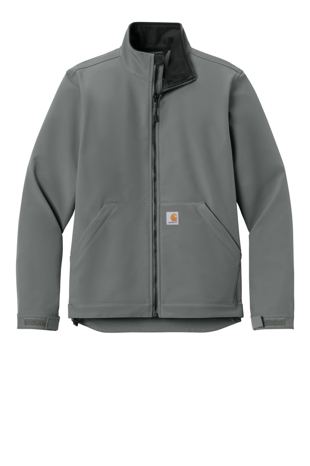 Front View of Steel Carhartt Rain Defender Soft Shell Jacket CT106438