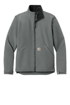 Front View of Steel Carhartt Rain Defender Soft Shell Jacket CT106438