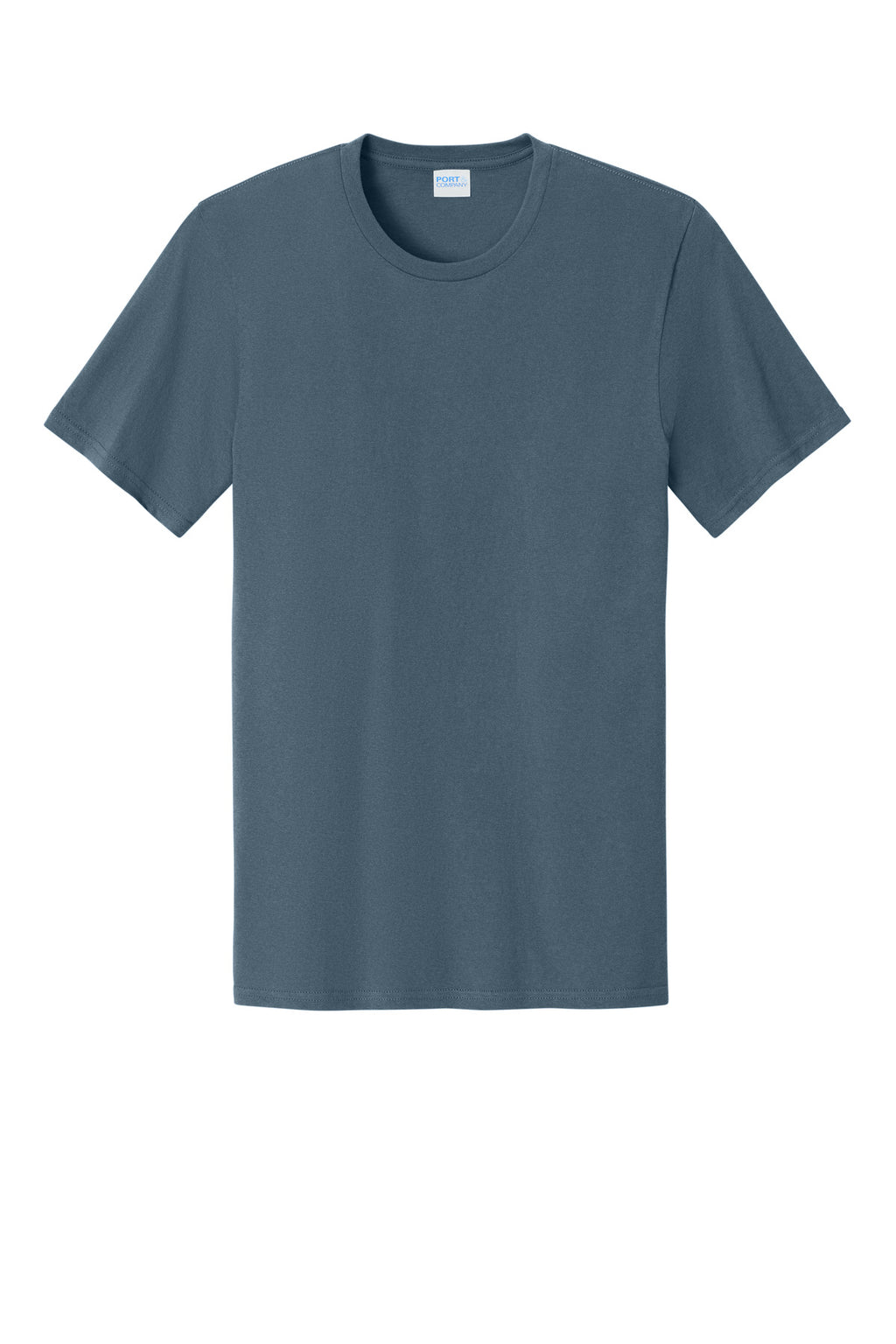 Front View of SteelBlue Port & Co Easy Cotton Tee PC43