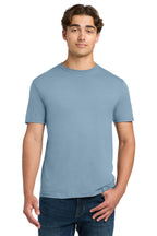Front View of StoneBlue Gildan Softstyle T-Shirt. 64000