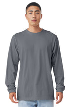 Front View of Storm BELLA+CANVAS Unisex Jersey Long Sleeve Tee. BC3501