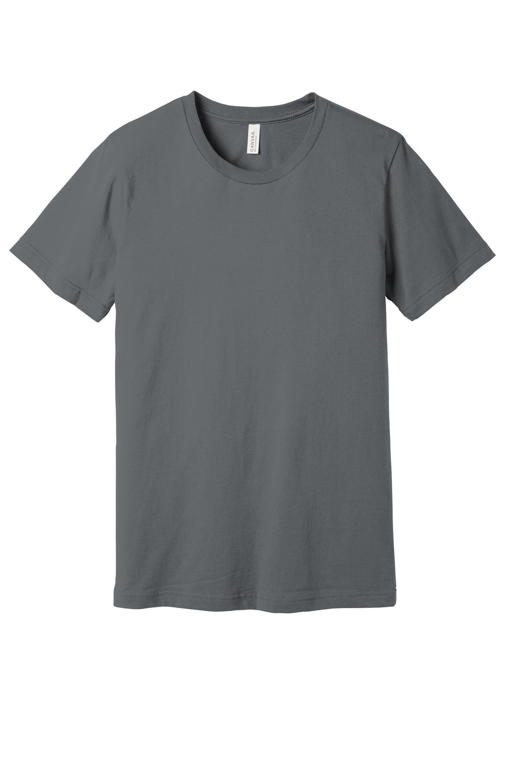 Front View of Storm BELLA+CANVAS Unisex Jersey Short Sleeve Tee. BC3001