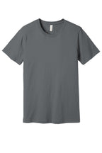 Front View of Storm BELLA+CANVAS Unisex Jersey Short Sleeve Tee. BC3001