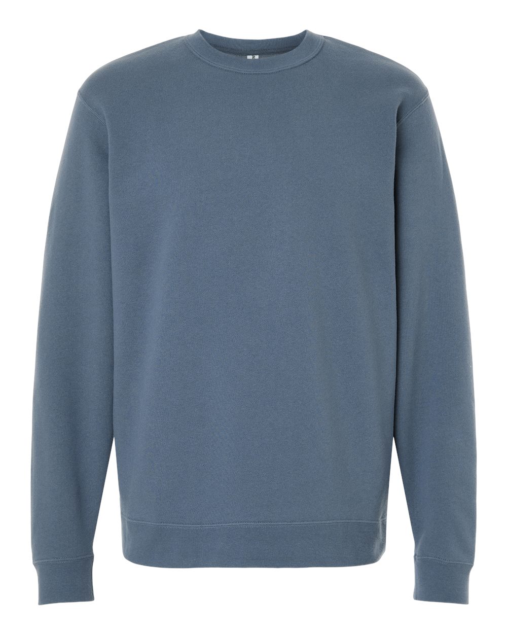 Front View of Storm Blue Midweight Crewneck Sweatshirt - SS3000