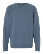 Front View of Storm Blue Midweight Crewneck Sweatshirt - SS3000