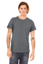 Front View of Storm TB BELLA+CANVAS Unisex Triblend Short Sleeve Tee. BC3413