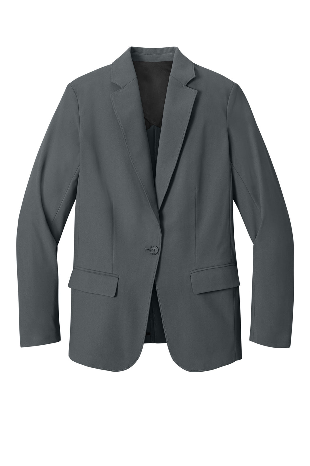 Front View of StormGrey Mercer+Mettle Women's Capital Tech Blazer MM3033