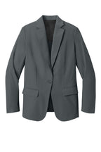 Front View of StormGrey Mercer+Mettle Women's Capital Tech Blazer MM3033