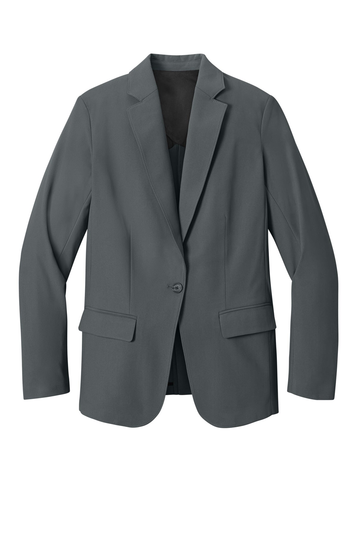 Front View of StormGrey Mercer+Mettle Women's Capital Tech Blazer MM3033