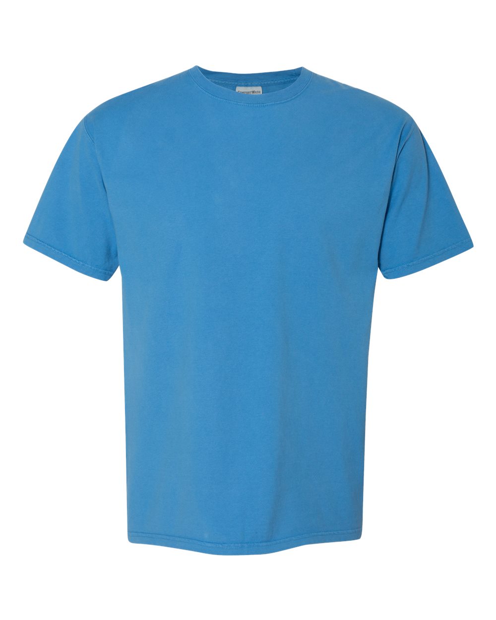 Front View of Summer Sky Blue Garment-Dyed T-Shirt - GDH100
