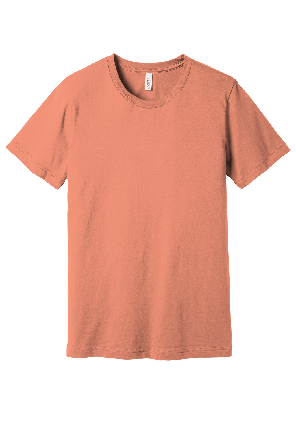 Front View of Sunset BELLA+CANVAS Unisex Jersey Short Sleeve Tee. BC3001