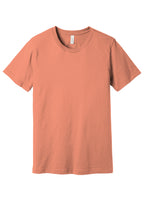 Front View of Sunset BELLA+CANVAS Unisex Jersey Short Sleeve Tee. BC3001