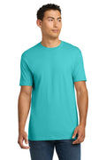 Front View of TahitiBlue Next Level Apparel Adult Cotton Tee. NL3600