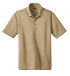 Front View of Tan CornerStone - Select Snag-Proof Polo. CS412