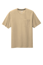Front View of Tan CornerStone Workwear Pocket Tee CS430