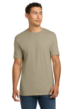Front View of Tan Next Level Apparel Adult Cotton Tee. NL3600
