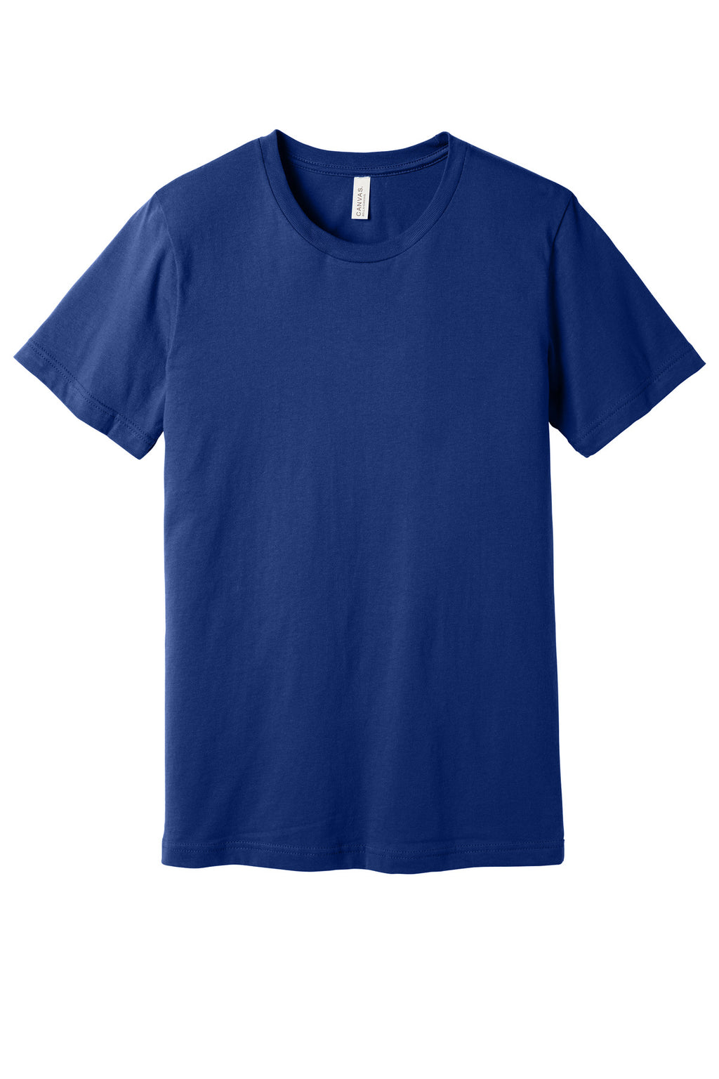 Front View of TeamNavy BELLA+CANVAS Unisex Jersey Short Sleeve Tee. BC3001