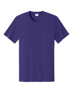 Front View of TeamPurple Port & Co Easy Cotton Tee PC43