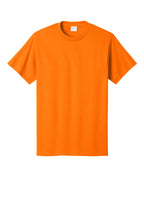 Front View of TennOrange Port & Co Core Cotton Tee. PC54