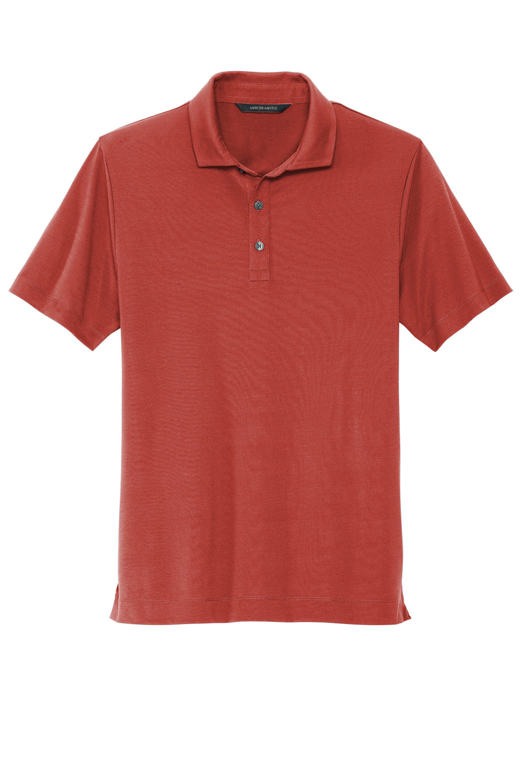 Front View of Terracotta Mercer+Mettle Stretch Jersey Polo MM1014