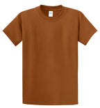Front View of Texas Orange Port & Co Essential Tee. PC61